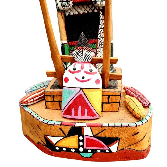 Hopi Katchina Katsina Native American Doll Crow Mother Angwusnasomtaka Pashano - Picture 3 of 16